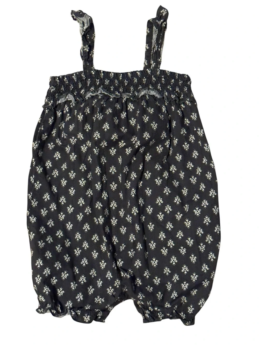 NWOT Carter’s Child of Mine Girl Charcoal Print Romper 12M